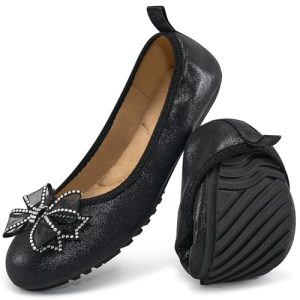 Ballet Flats for Women Shoes: Comfortable Round Toe Work Flats - Ladies Wedding Slip On Dressy Shoes