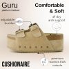 81LGJ8gQgRL.jpg Guru Platform Sandals Women Footwear ?C Comfortable Genuine Leather Footbed Studded Chunky Slide Summer Sandals for Women 2025